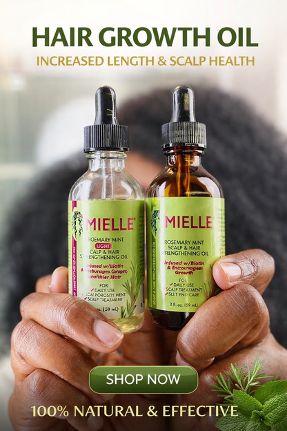 Mielle Rosemary Mint Scalp & Hair Strengthening Oil with Biotin – Hair Growth & Scalp Treatment