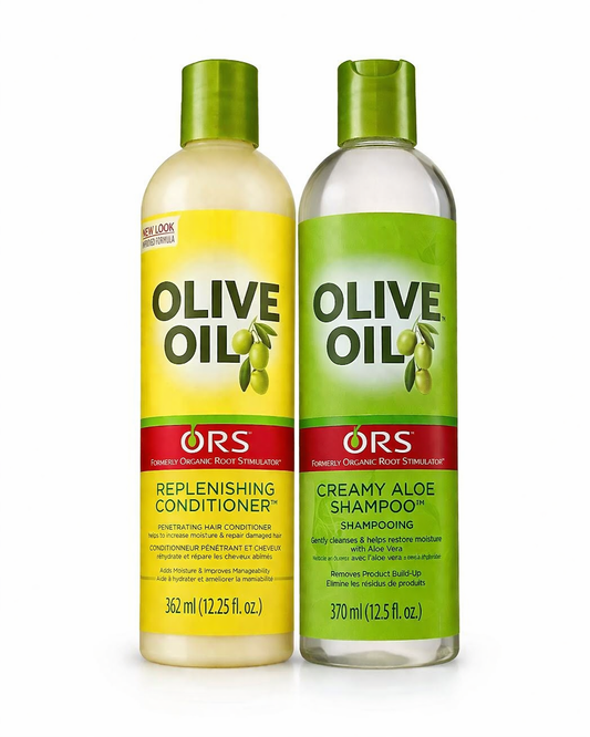 ORS Olive Oil Shampoo & Conditioner Set – Creamy Aloe Shampoo + Replenishing Conditioner