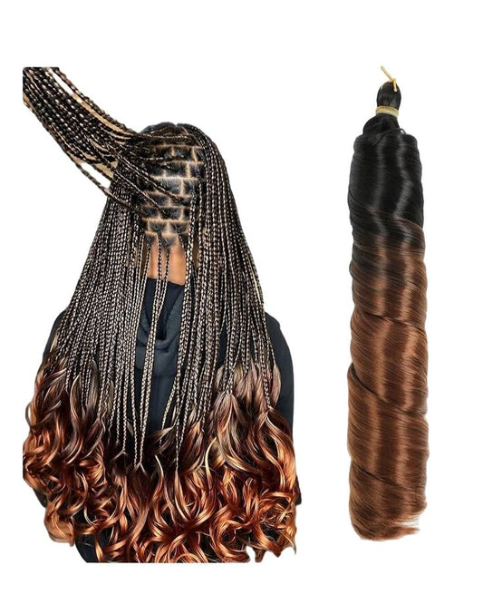 single French Curl Braiding Hair Extensions